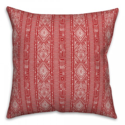 Tribal in Red Pillow