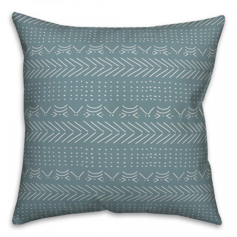 Weird Alien Language in Blue Pillow