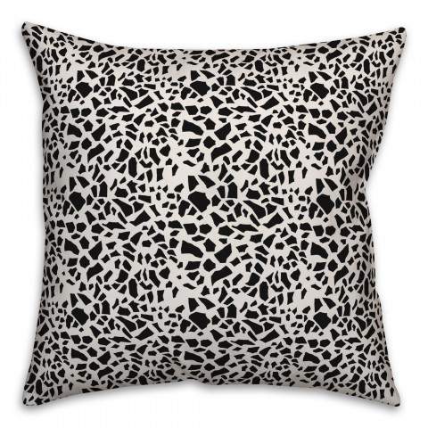 Terrazzo in Black Pillow