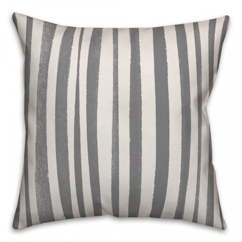 Zebra Stripes in Gray Pillow
