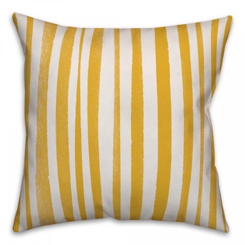Zebra Stripes in Yellow Pillow