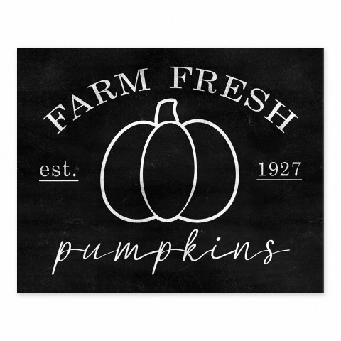Farm Fresh Pumpkins 8x10 Tabletop Canvas