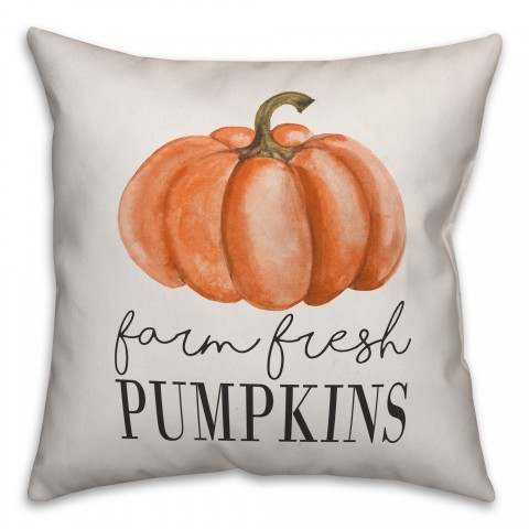 Farm Fresh Pumpkins Pillow