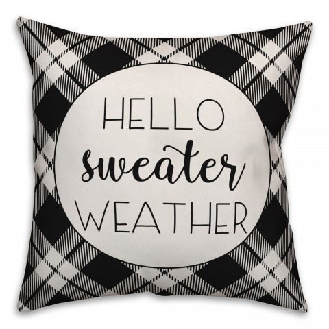 Hello Sweater Weather Pillow