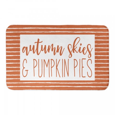 Autumn Skies & Pumpkin Pies 34x21 Bath Mat