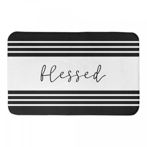 Blessed Stripe 34x21 Bath Mat