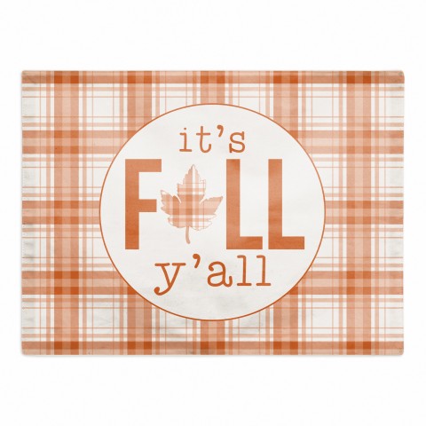 It's Fall Y'all 18x14 Poly Twill Placemat
