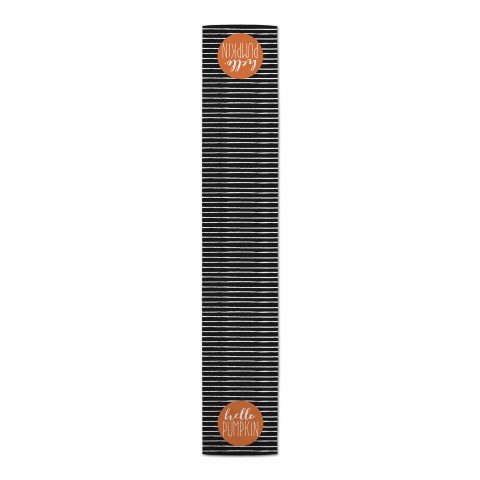 Hello Pumpkin Black Stripe Runner