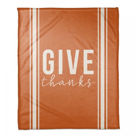 Give Thanks 50x60 Coral Fleece Blanket