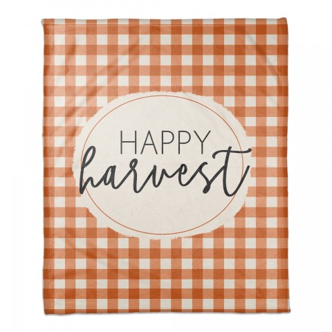 Happy Harvest 50x60 Coral Fleece Blanket