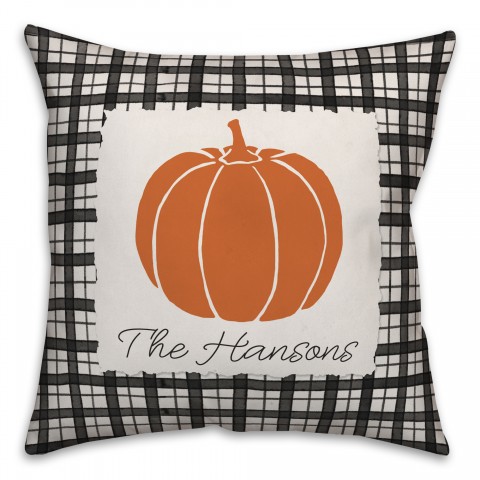 Personalized Pumpkin Pillow
