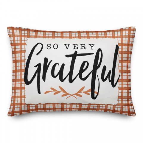 So Very Grateful 14x20 Spun Poly Pillow Cover