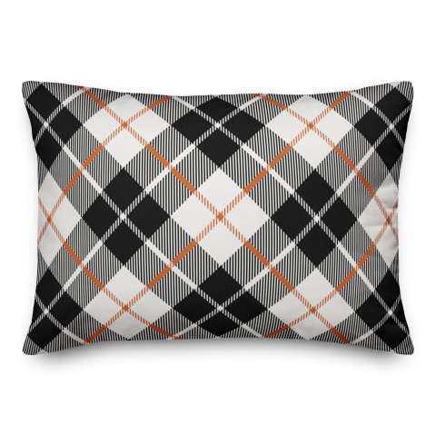 Fall Plaid 14x20 Spun Poly Pillow Cover