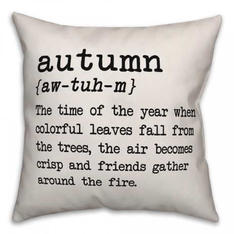 Autumn Definition Pillow