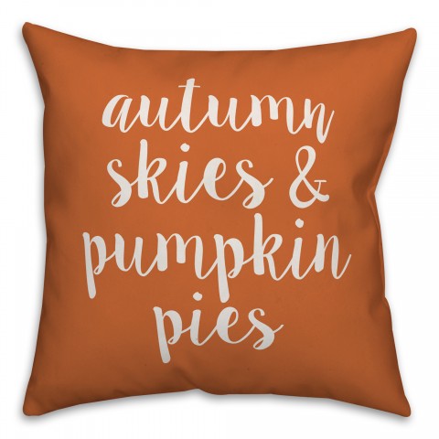 Autumn Skies & Pumpkin Pies Pillow