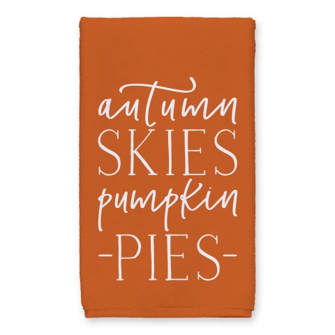 Autumn Skies and Pumpkin Pies 16x25 Towel