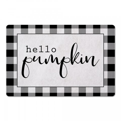 Hello Pumpkin 27x18 Floor Mat