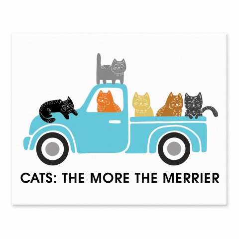 Cats: The More The Merrier 8x10 Tabletop Canvas