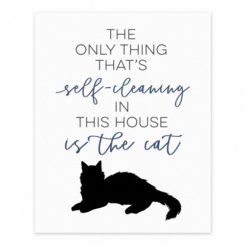 Self-cleaning Cat 8x10 Tabletop Canvas