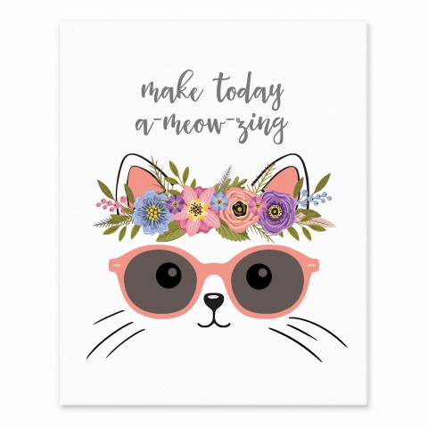 Make Today A Meow-zing 8x10 Tabletop Canvas