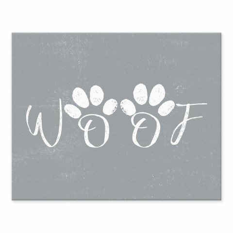Woof 8x10 Tabletop Canvas