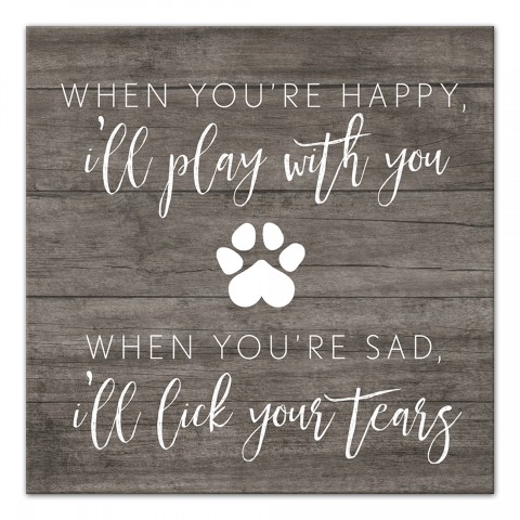 I'll Lick Your Tears 12x12 Canvas Wall Art