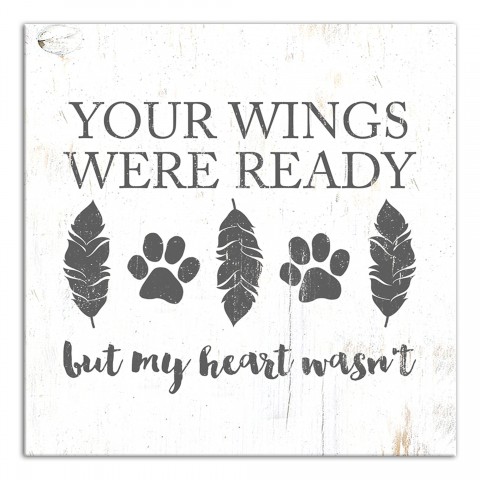 Your Wings were Ready 12x12 Canvas Wall Art