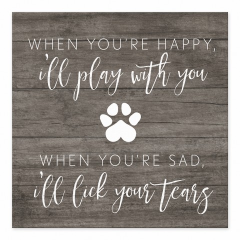 I'll Lick Your Tears 6x6 Tabletop Canvas
