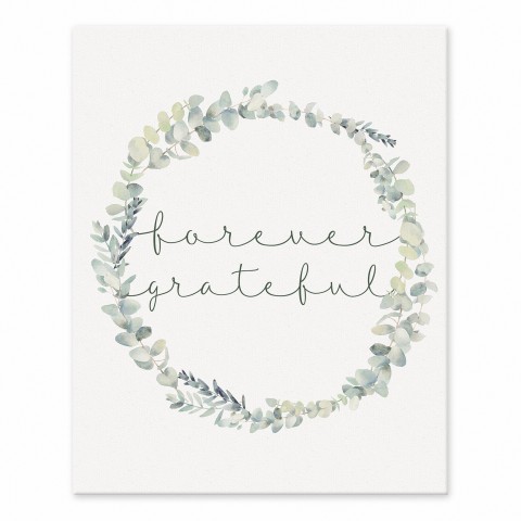 Forever Grateful 8x10 Tabletop Canvas
