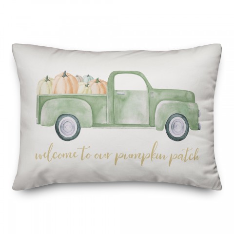 Welcome to Our Pumpkin Patch 14x20 Spun Poly Pillow