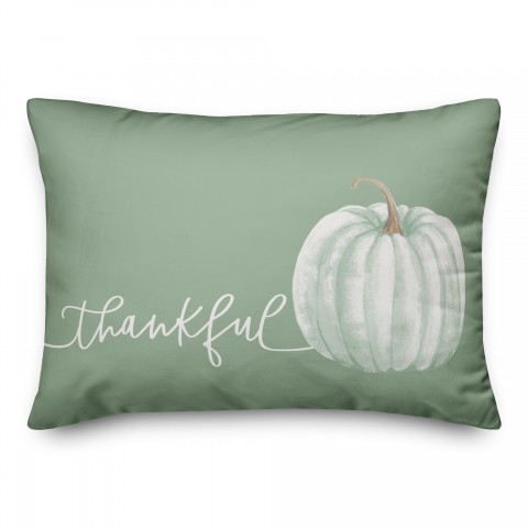 Thankful Pumpkin 14x20 Spun Poly Pillow