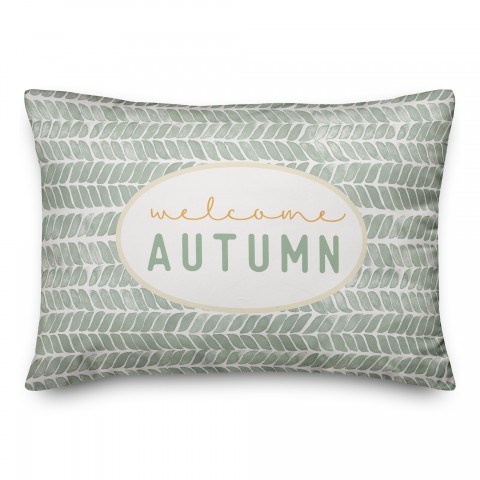 Welcome Autumn 14x20 Spun Poly Pillow