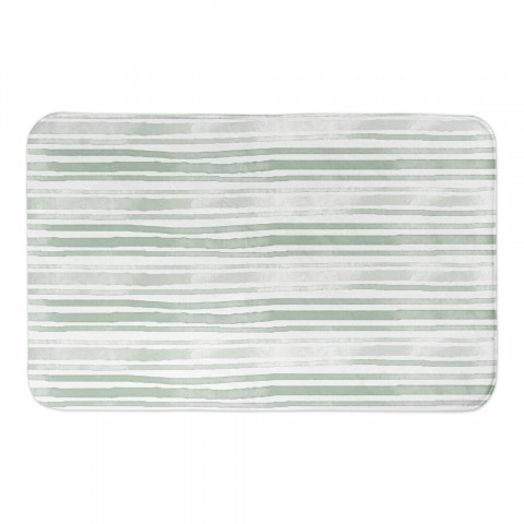 Sage Stripes 34x21 Bath Mat