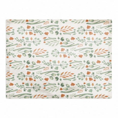 Autumn Nature Pattern 18x14 Poly Twill Placemat