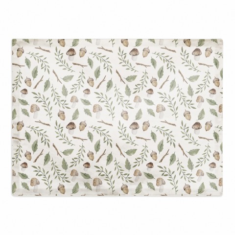 Fall Woodland Pattern 18x14 Poly Twill Placemat
