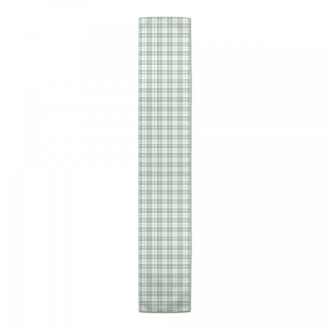 Sage Plaid Runner