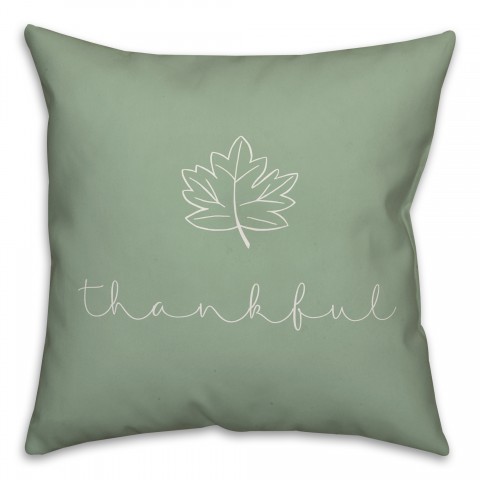 Thankful 18x18 Spun Poly Pillow