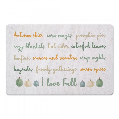 I love Fall 27x18 Floor Mat