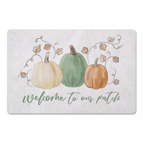 Welcome to our pumpkin patch 27x18 Floor Mat