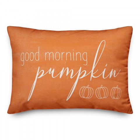 Good Morning Pumpkin Pillow