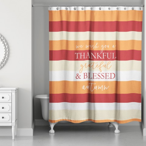 Autumn Wishes 71x74 Shower Curtain