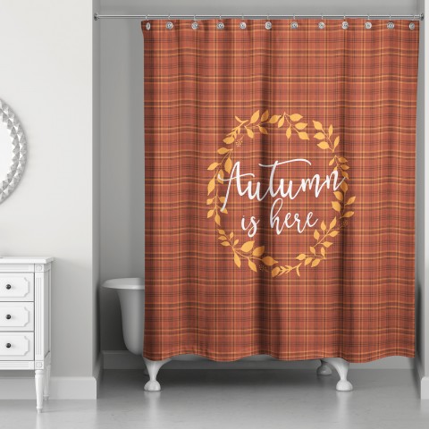 Autumn's Here 71x74 Shower Curtain