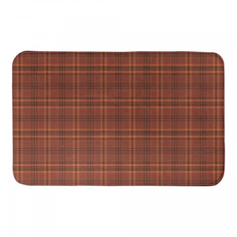 Fall Plaid 34x21 Bath Mat