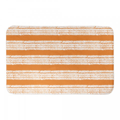 Orange Stripe 34x21 Bath Mat