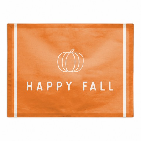 Happy Fall 18x14 Poly Twill Placemat