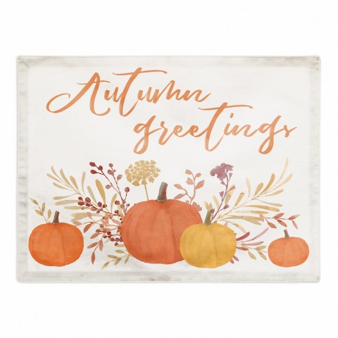 Autumn Greetings 18x14 Poly Twill Placemat