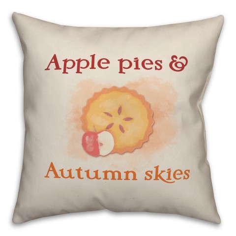 Apple Pies and Autumn Skies Pillow