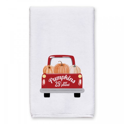 Red Pumpkin Truck 16x25 Towel