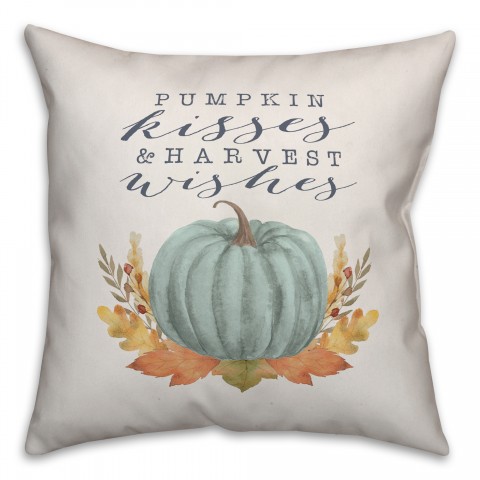 Pumpkin Kisses & Harvest Wishes Pillow