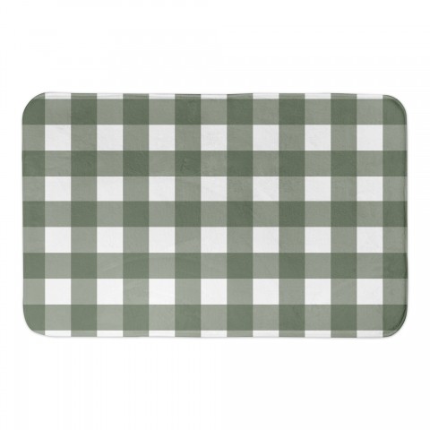 Sage Buffalo Check 34x21 Bath Mat